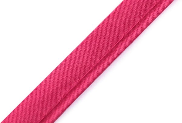 Paspelband unelastisch - Satin - dunkelpink - 10 mm